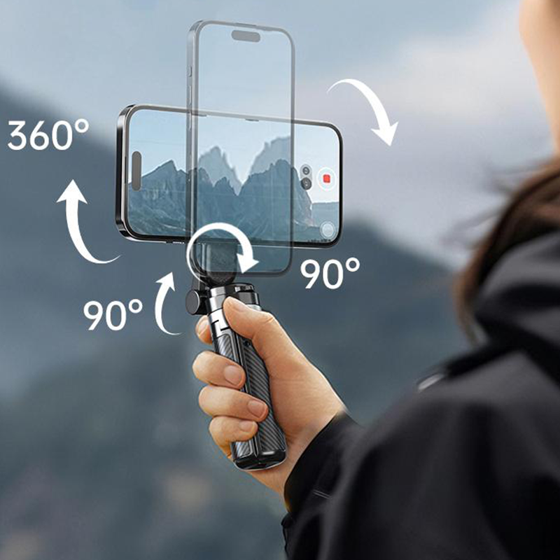 🔥Oferta especial (💥50 % de descuento)🔥Palo de selfie magnético 4 en 1 multifuncional con rotación de 360°