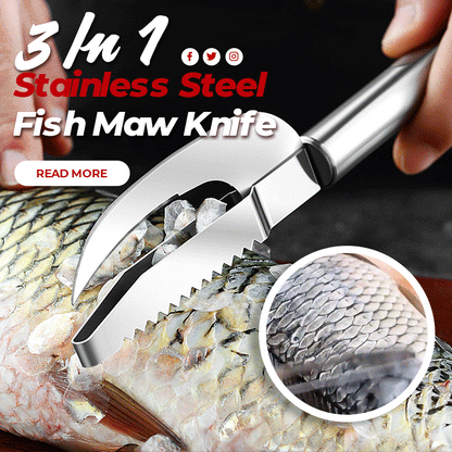 compra 2 lleva 1 Gratis? Cuchillo multiescamas de pescado 3 en 1