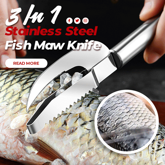 compra 2 lleva 1 Gratis? Cuchillo multiescamas de pescado 3 en 1