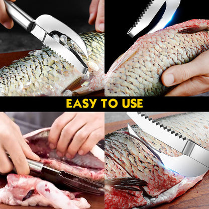 compra 2 lleva 1 Gratis? Cuchillo multiescamas de pescado 3 en 1