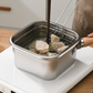 Juego de cocinas para freír multifunción: freidora, cocina, conservación de alimentos frescos y lavado de verduras