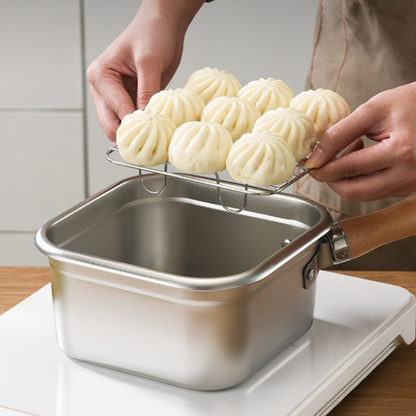 Juego de cocinas para freír multifunción: freidora, cocina, conservación de alimentos frescos y lavado de verduras