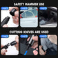 Martillo de seguridad multifuncional de doble cabeza para coches