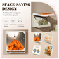 Caja de almacenamiento impermeable plegable y colgante para baño