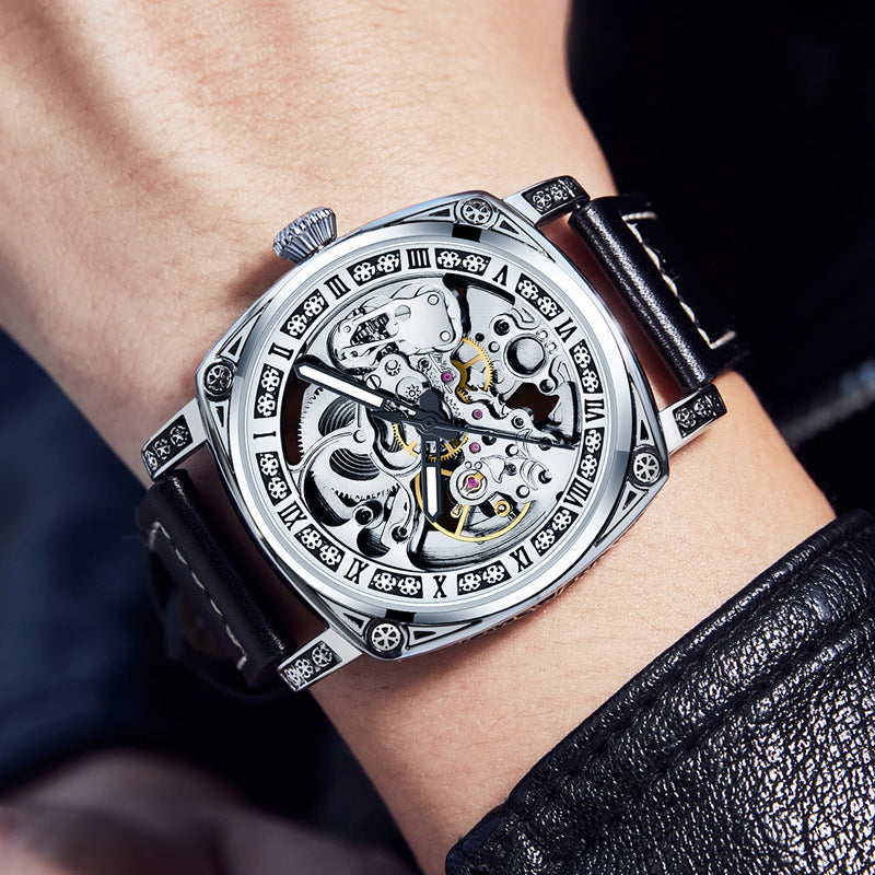 ⌚50% de descuento💥Un reloj mecánico grabado multifuncional