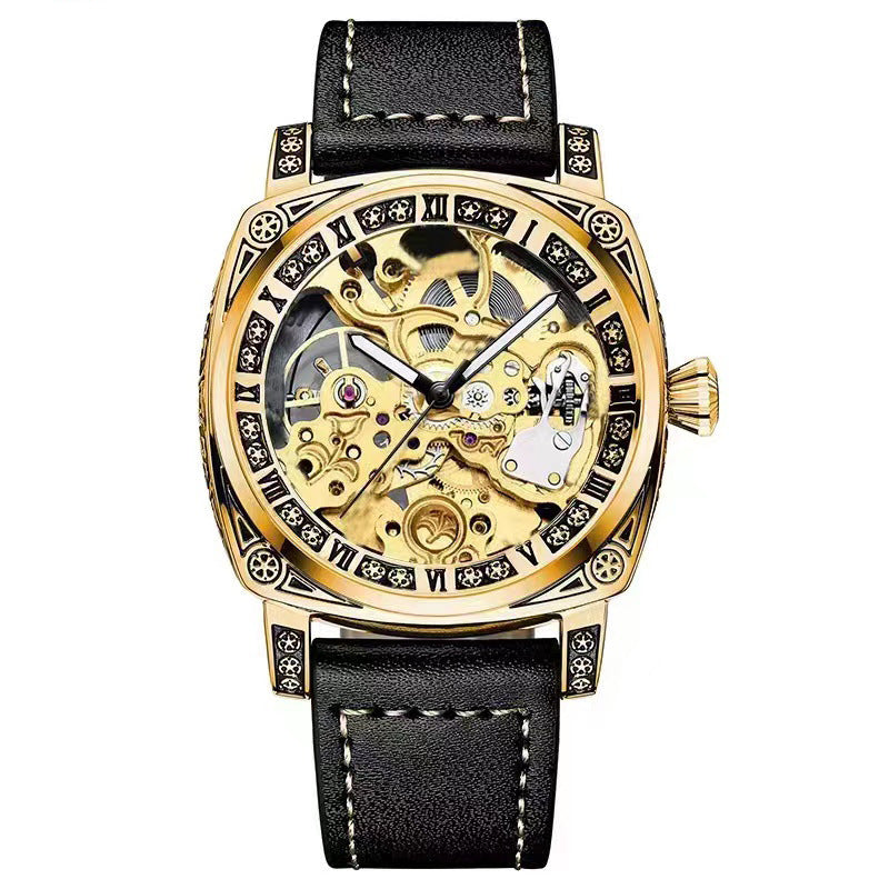 ⌚53% de descuento💥Un reloj mecánico grabado multifuncional
