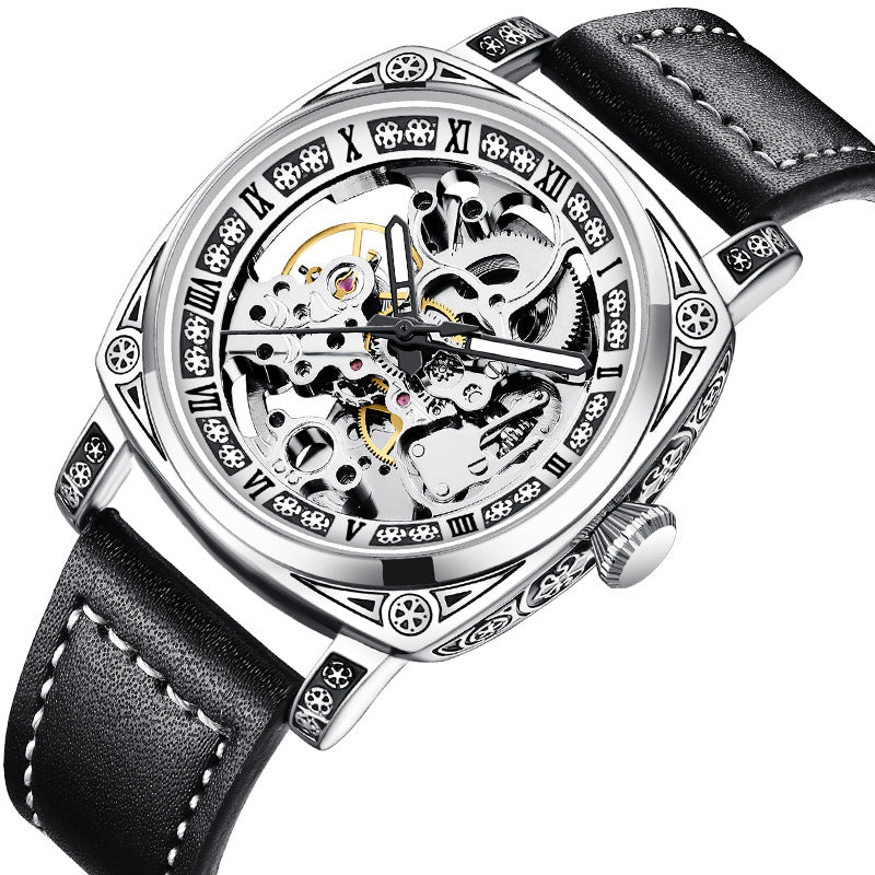 ⌚50% de descuento💥Un reloj mecánico grabado multifuncional
