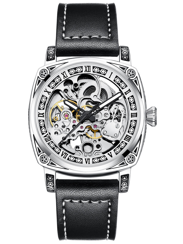 ⌚50% de descuento💥Un reloj mecánico grabado multifuncional