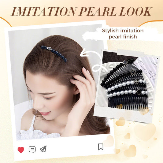 Peineta decorativa de mujer con imitación de perla