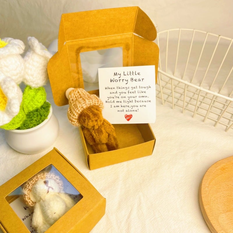 🐻Compre 2 y llévese 1 gratis🎁Mini osito de peluche hecho a mano en caja