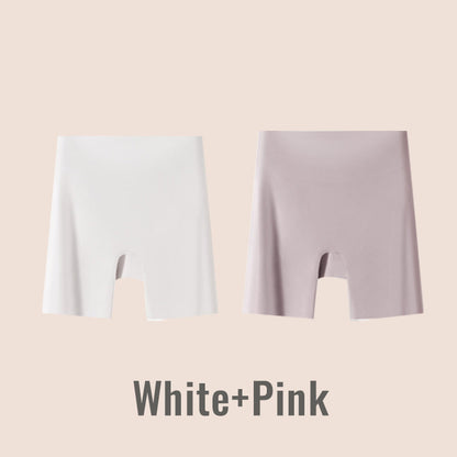🔥45% de descuento 🔥Ropa interior de seda helada de cintura alta para mujer con control de abdomen y levantamiento de cadera