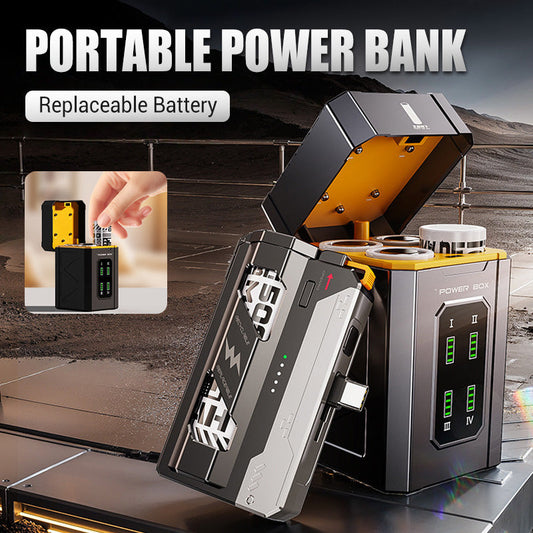 🔥LAST DAY PROMOTION - 50%OFF🔥Portable Power Bank con batería reemplazable