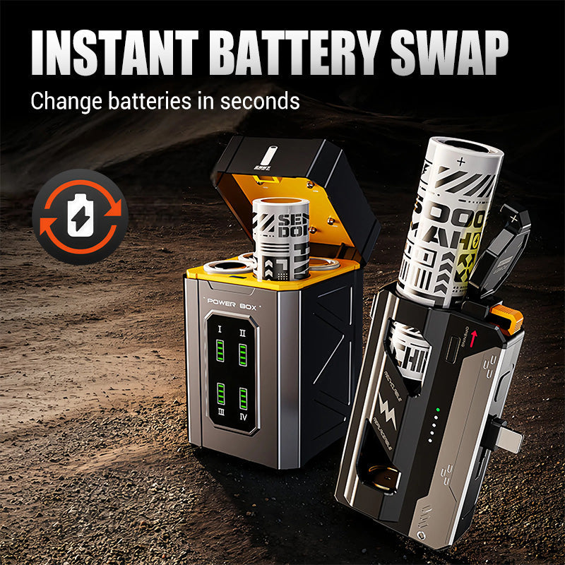 🔥LAST DAY PROMOTION - 50%OFF🔥Portable Power Bank con batería reemplazable