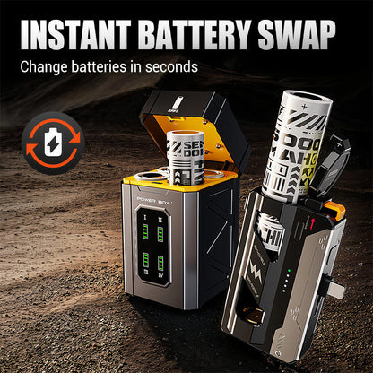 🔥LAST DAY PROMOTION - 50%OFF🔥Portable Power Bank con batería reemplazable