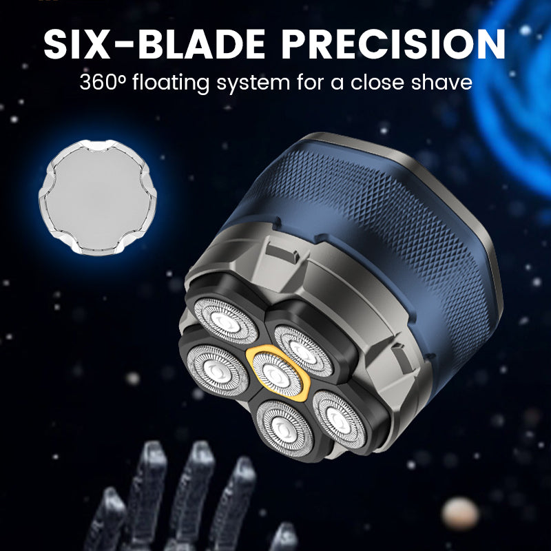 6D waterproof head shaver set