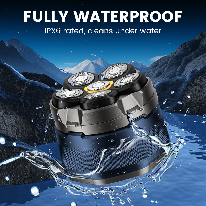 6D waterproof head shaver set