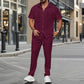 Conjunto informal de dos piezas para hombre en color liso