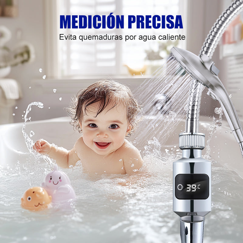 Termómetro de Ducha con LED de Alta Precisión