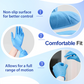 100 guantes desechables de nitrilo aptos para uso alimentario