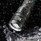 Linterna LED de aluminio, resistente, impermeable y de carga rápida para emergencias
