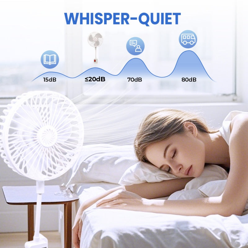 Mini Ventilador Enchufable Flexible
