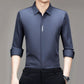 [El mejor regalo para él] Camisa de terciopelo artificial cálida y sin arrugas para hombre en negocios
