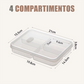 Contenedor de Alimentos Reutilizable con Divisiones