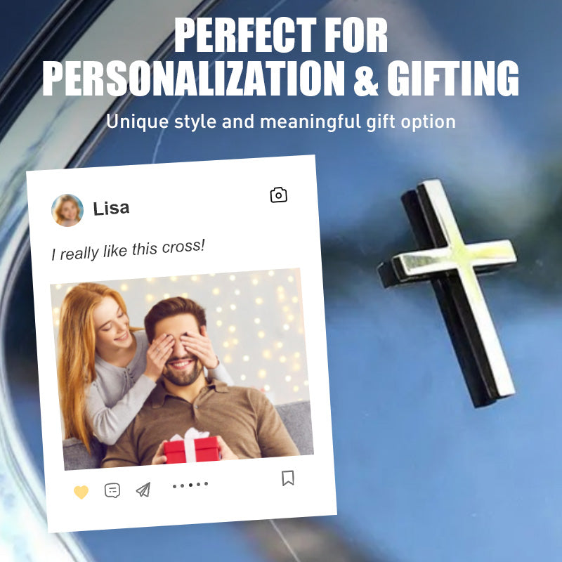 💥 ¡COMPRA 1 Y LLÉVATE 1 GRATIS! 🚗✝️ Pegatinas metálicas con la cruz de Jesucristo: cubiertas autoadhesivas en 3D para arañazos en el coche 🌟