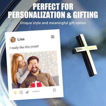 💥 ¡COMPRA 1 Y LLÉVATE 1 GRATIS! 🚗✝️ Pegatinas metálicas con la cruz de Jesucristo: cubiertas autoadhesivas en 3D para arañazos en el coche 🌟