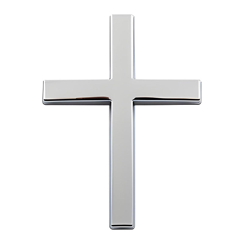 💥 ¡COMPRA 1 Y LLÉVATE 1 GRATIS! 🚗✝️ Pegatinas metálicas con la cruz de Jesucristo: cubiertas autoadhesivas en 3D para arañazos en el coche 🌟
