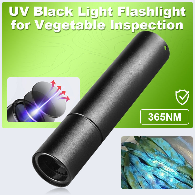 Linterna de luz ultravioleta negra para inspección de vegetale 🔦🌿