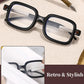 Gafas Cuadradas de Sol de Estilo Retro con Protección UV400