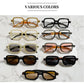 Gafas Cuadradas de Sol de Estilo Retro con Protección UV400