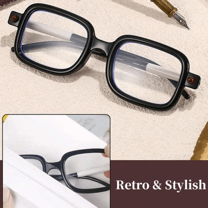 Retro Square Sunglasses with UV400 Protection