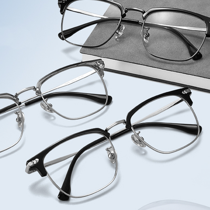 Gafas con Media Montura de Moda