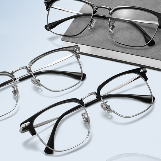 Gafas con Media Montura de Moda