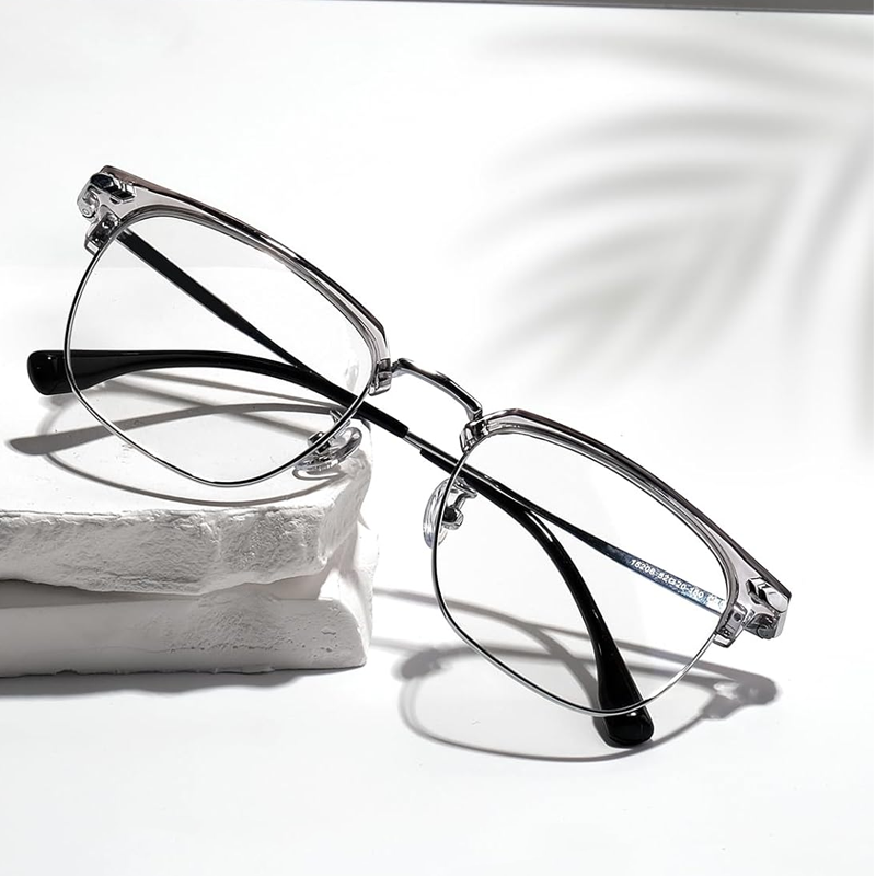 Gafas con Media Montura de Moda