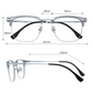 Gafas con Media Montura de Moda