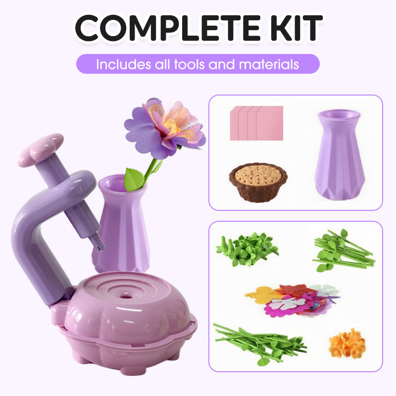 Kit de juguete para hacer ramos de flores DIY para niños