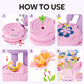 Kit de juguete para hacer ramos de flores DIY para niños