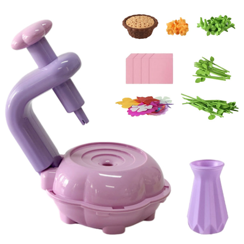 Kit de juguete para hacer ramos de flores DIY para niños