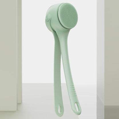 Cepillo de baño exfoliante eléctrico con mango largo