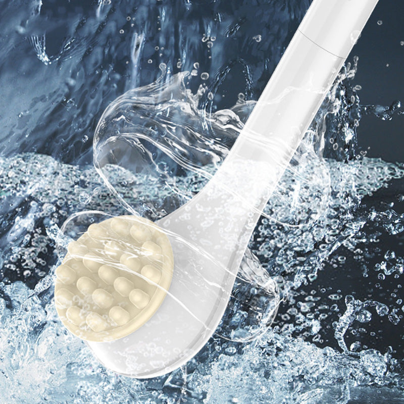 Cepillo de baño exfoliante eléctrico con mango largo