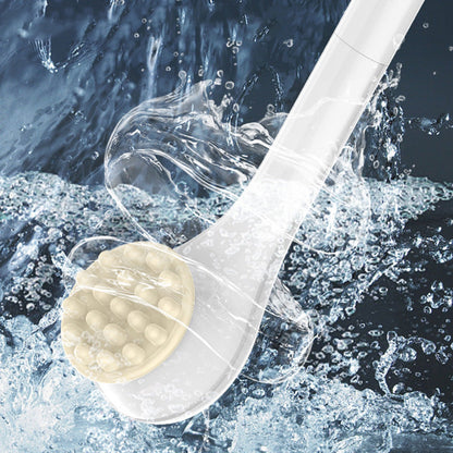 Cepillo de baño exfoliante eléctrico con mango largo