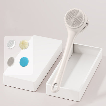 Cepillo de baño exfoliante eléctrico con mango largo