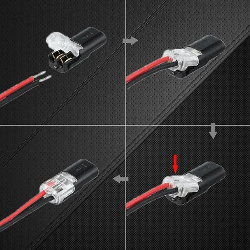 ⏰ ¡Solo ahora con un 50 % de descuento!🏆⚡ Conector push-in de dos hilos con cierre de seguridad