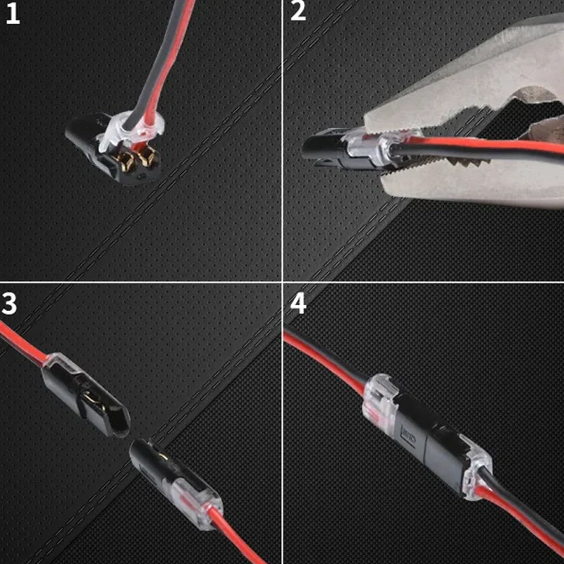 ⏰ ¡Solo ahora con un 50 % de descuento!🏆⚡ Conector push-in de dos hilos con cierre de seguridad