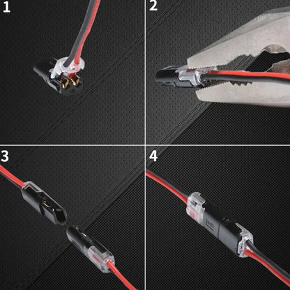 ⏰ ¡Solo ahora con un 50 % de descuento!🏆⚡ Conector push-in de dos hilos con cierre de seguridad