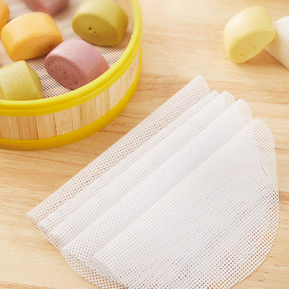Tapete Redondo de Silicona Antiadherente para Vaporera, Ideal para Bollos y Empanadillas