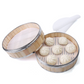 Tapete Redondo de Silicona Antiadherente para Vaporera, Ideal para Bollos y Empanadillas